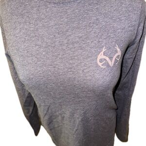 Realtree Heather Gray Long Sleeve Women's Top